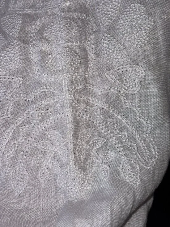 Tommy Bahama Top XL Beachy White Linen Top NWT - Picture 4 of 5